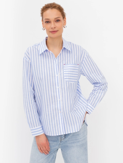 Блузка в полоску из 100% хлопка