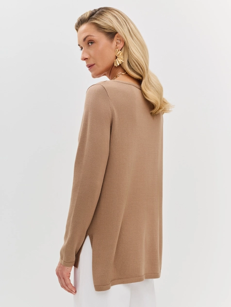 Базовый джемпер из хлопка и модала