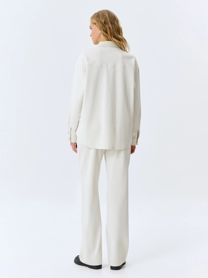 Жакет-рубашка из трикотажа