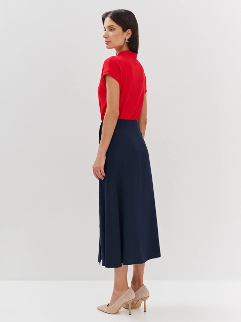 Юбка-трапеция из 100% тенселя