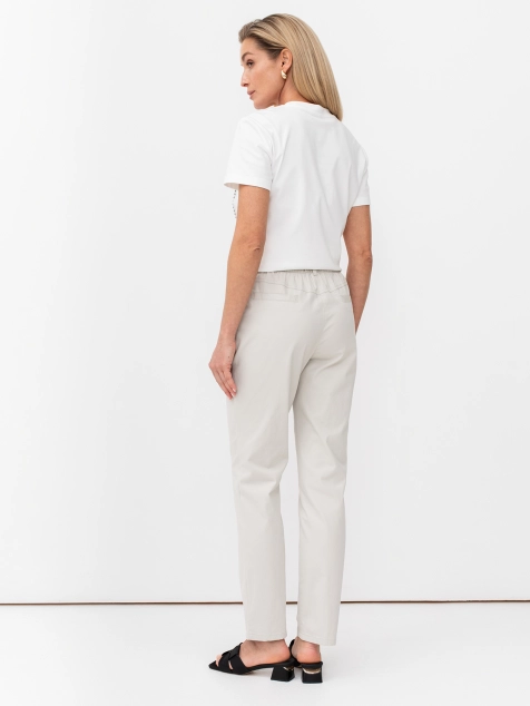 Зауженные брюки чинос из 100% хлопка