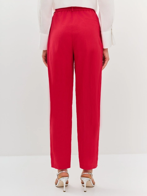 Яркие льняные брюки