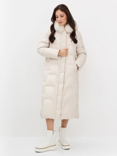 Кожаные ботинки молочного цвета