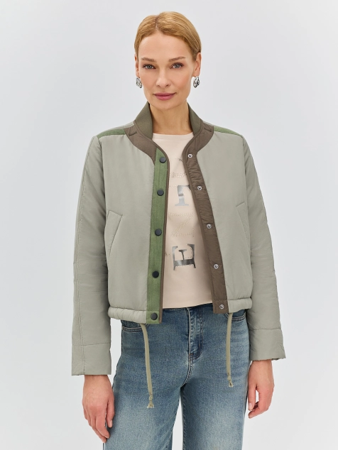 Укороченная куртка-бомбер