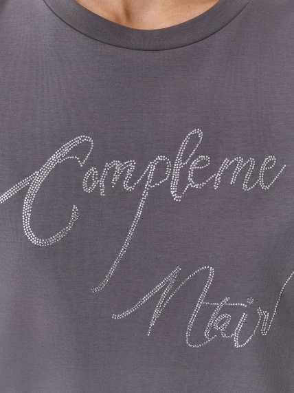 Футболка с принтом из страз