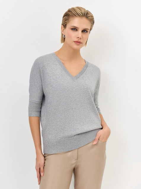 Нежный джемпер с шелком