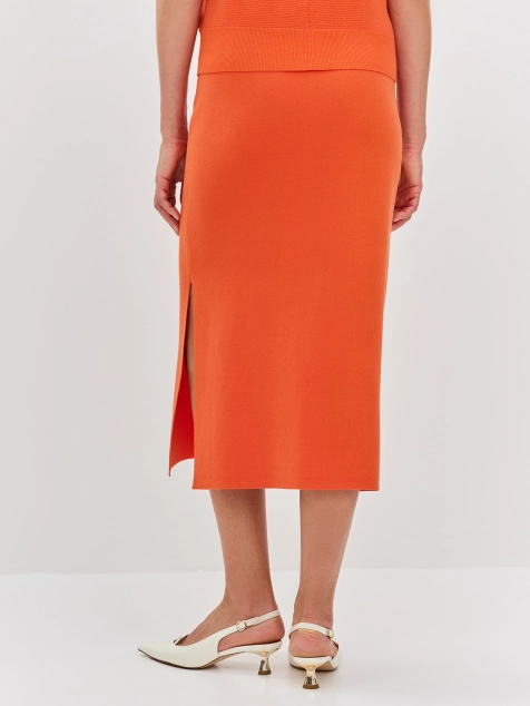 Яркая юбка-карандаш из 100% тенселя