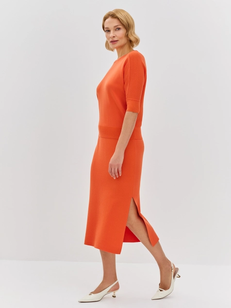 Яркая юбка-карандаш из 100% тенселя