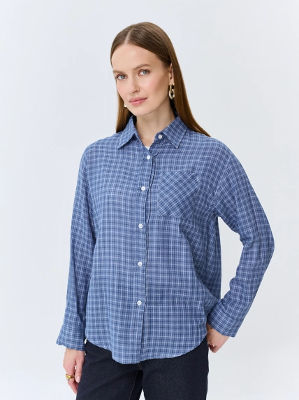 Рубашка в клетку из 100% хлопка