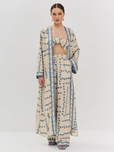 Удлиненная туника из вискозного шелка