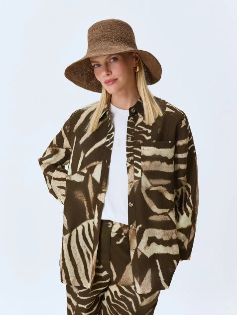 Шляпа из натуральной бумажной соломки