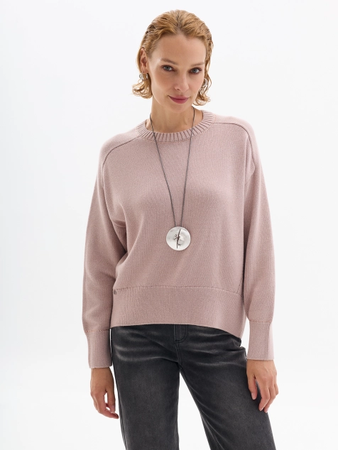 Oversize джемпер из 100% хлопка