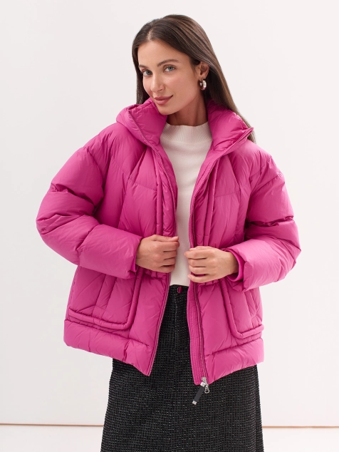 Яркая куртка на натуральном утеплителе