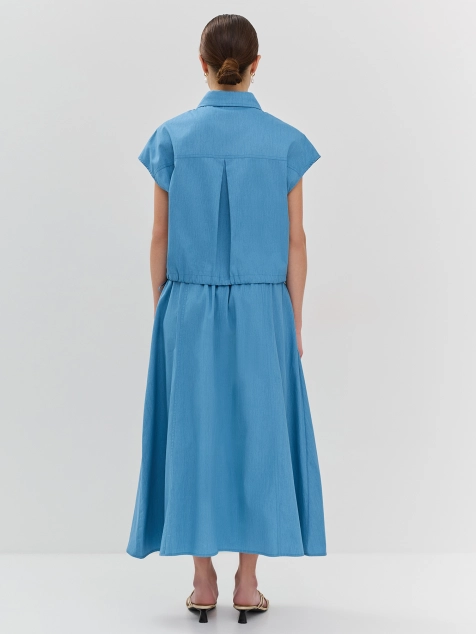 Юбка-трапеция из 100% хлопка