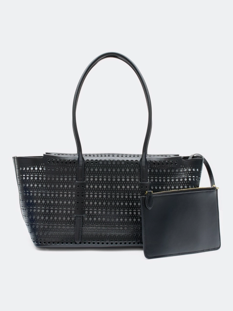 Ажурная сумка-шоппер с кошельком