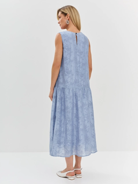 Воздушное платье с флоральным узором