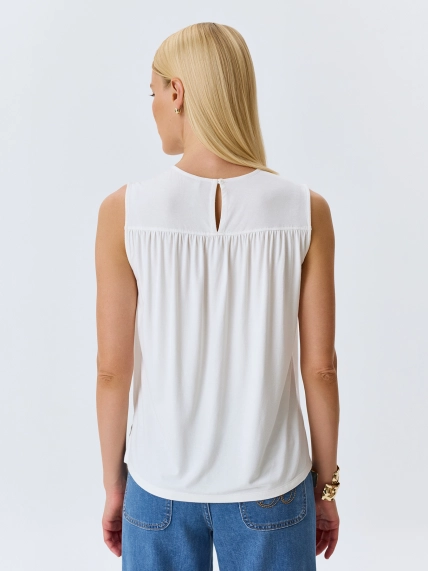 Комбинированный топ с шифоном
