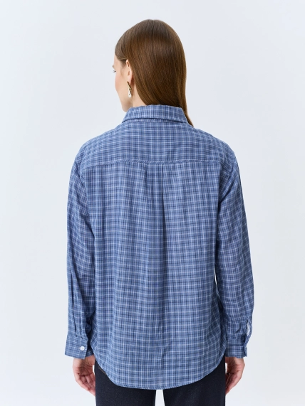 Рубашка в клетку из 100% хлопка