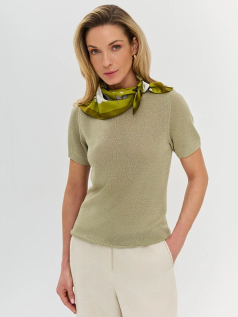 Шейный платок из натурального шелка