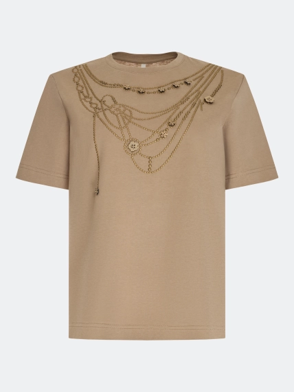 Футболка с акцентным декором