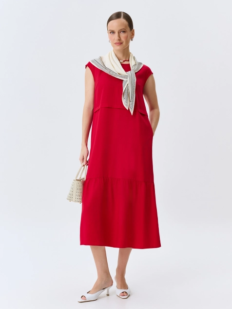 Яркое платье из лиоцелла