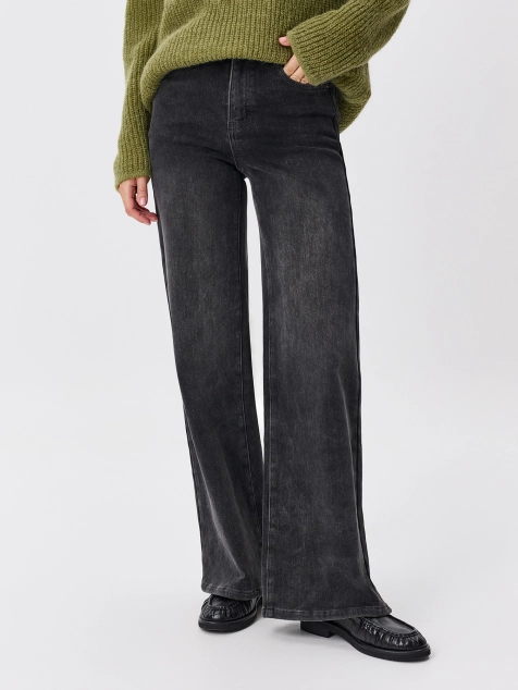 Утепленные джинсы Straight fit