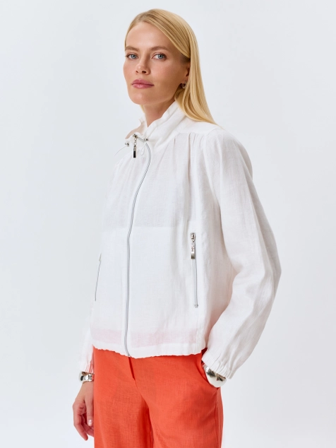 Укороченный жакет из 100% льна