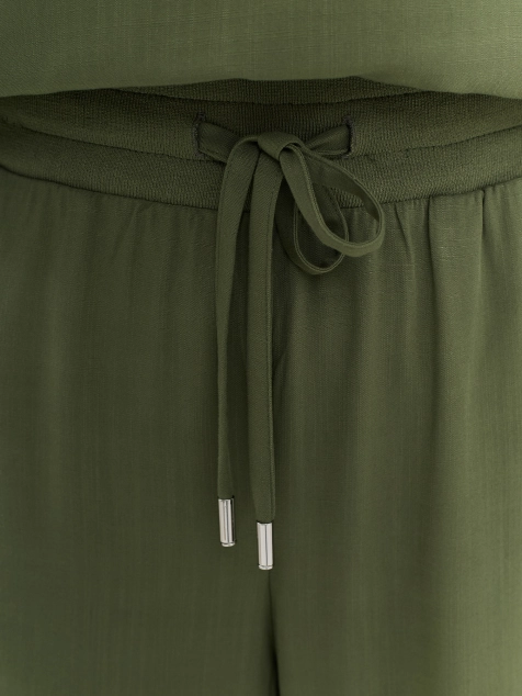 Джоггеры из вискозного шелка