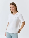 Футболка с ажурным декором