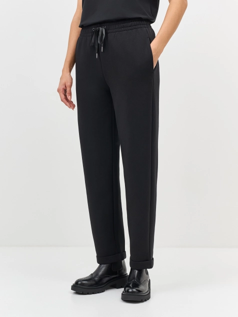 Трикотажные брюки с манжетами