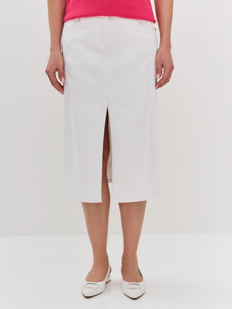 Юбка-карандаш из мягкого денима