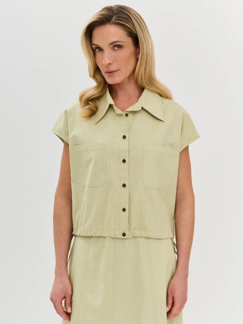 Укороченная блузка из 100% хлопка