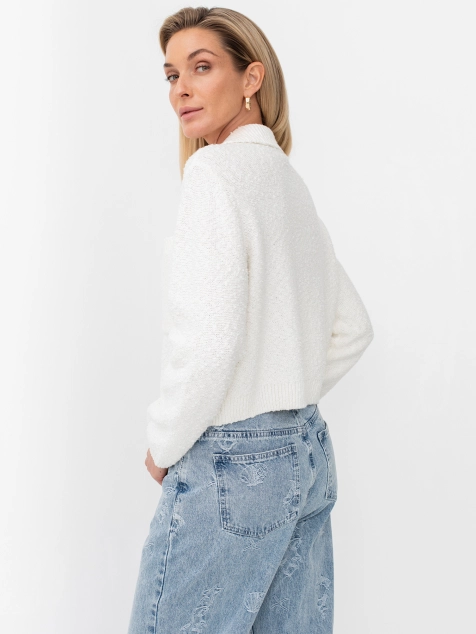 Вязаный кардиган на молнии