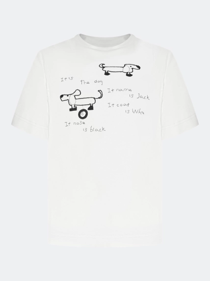 Футболка с монохромным принтом