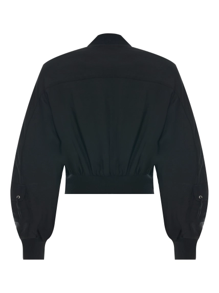 Укороченный бомбер из тенселя