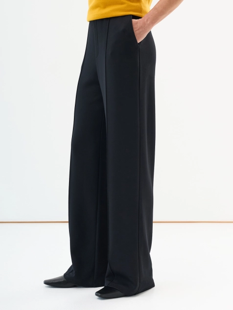 Базовые трикотажные брюки свободного силуэта