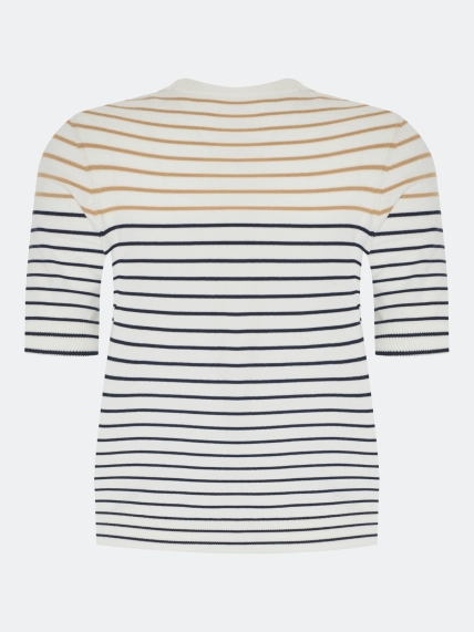 Джемпер из модала в полоску