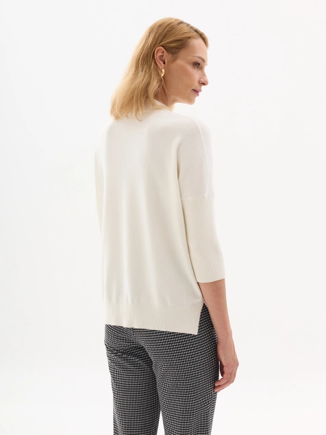 Джемпер свободного силуэта с ангорой