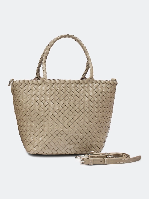 Плетеная сумка с косметичкой