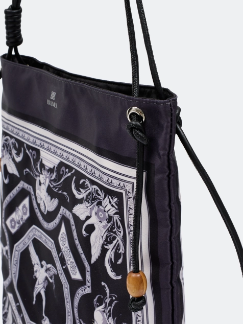 Шоппер из нейлона с монохромным принтом