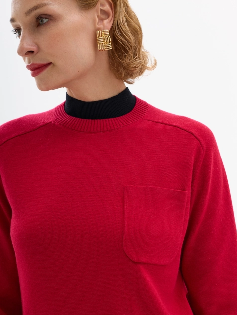 Яркий джемпер с кашемиром