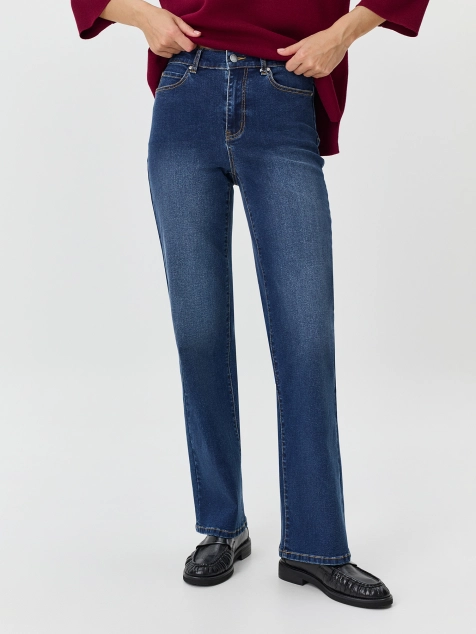 Джинсы straight fit с лиоцеллем