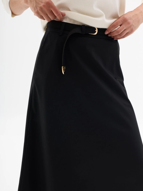 Элегантная юбка-трапеция