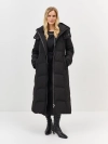 Пальто с акцентным высоким воротником