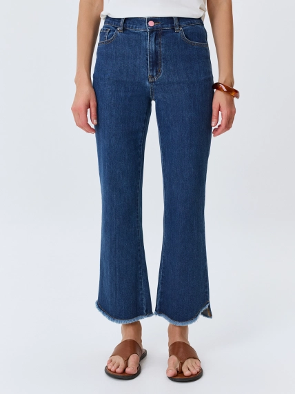 Укороченные джинсы Row hem