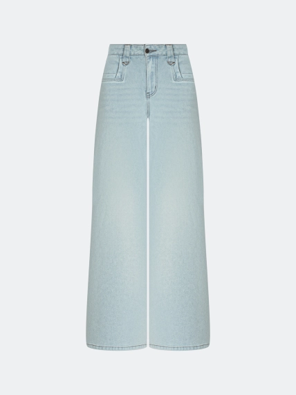 Светлые джинсы Wide leg
