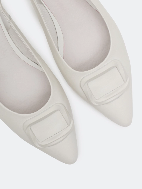 Туфли слингбэки из натуральной кожи