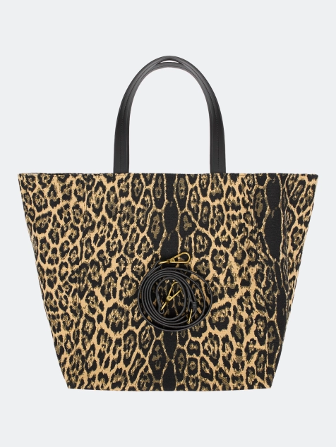 Сумка-шоппер с анималистичным принтом