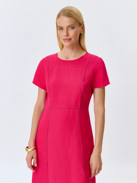 Яркое платье с кантом мережка