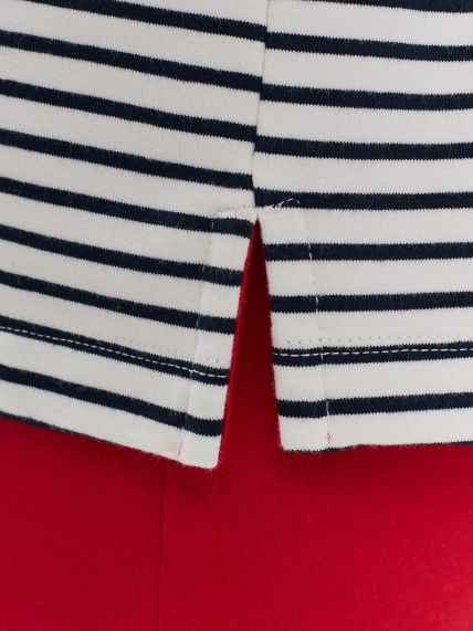 Трикотажный Oversize в полоску